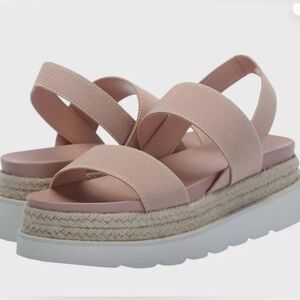 Madden Girl Marcy Wedge Sandals Blush Fab Size 10